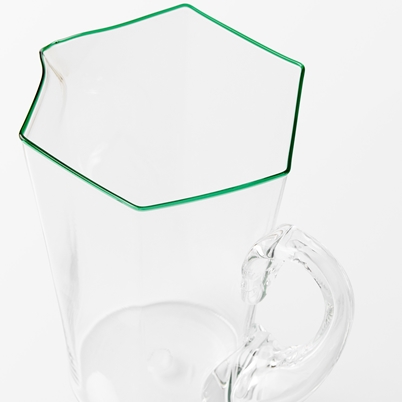 Carafe Hexagon - Green | Svenskt Tenn