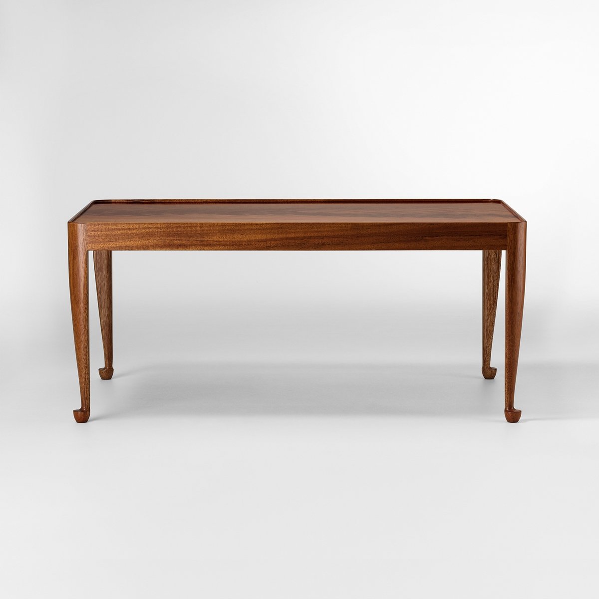 Coffee Table 2073 - Svenskt Tenn Online - Width 70 cm, Length 110 cm, Legs in mahogany, table top in pyramid mahogany, Josef Frank
