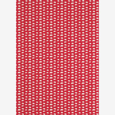 Textil Elefant - Lin 315, Röd | Svenskt Tenn