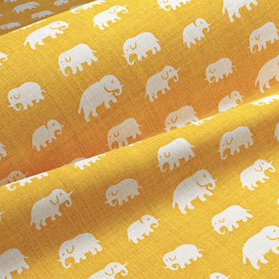 Textile Elefant - Linen 315, Yellow | Svenskt Tenn