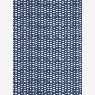 Textil Elefant - Lin 315, Stormblå | Svenskt Tenn