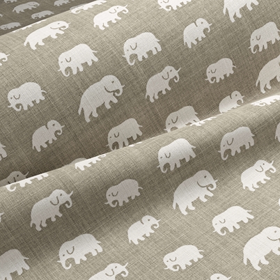 Textil Elefant - Lin 315, Varmgrå | Svenskt Tenn