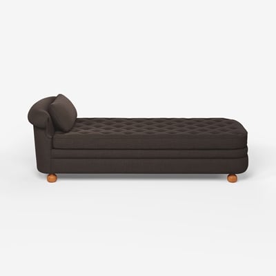 Couch 775 - Svenskt Tenn Online - Heavy Linen , Dark brown, Josef Frank
