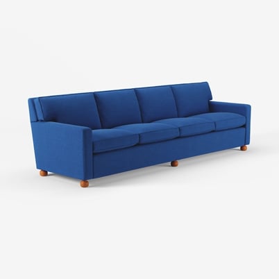 Sofa 3031 - Length 285 cm, Heavy Linen , Blue | Svenskt Tenn