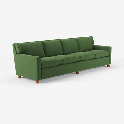 Sofa 3031 - Length 285 cm, Heavy Linen , Green | Svenskt Tenn