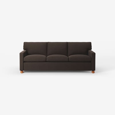 Sofa 3031 - Length 220 cm, Heavy Linen , Dark brown | Svenskt Tenn