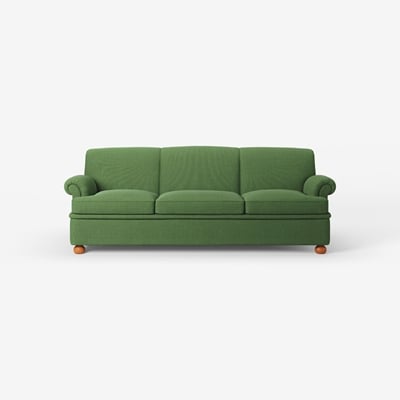 Sofa 703 - Svenskt Tenn Online - Length 230 cm, Heavy Linen , Green, Josef Frank