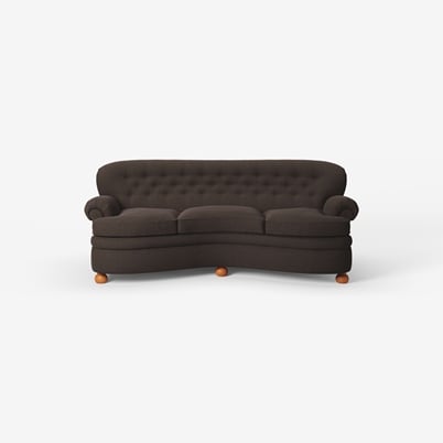 Sofa 968 - Heavy Linen , Dark brown | Svenskt Tenn