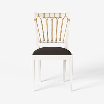 Chair 1165 - Svenskt Tenn Online - Heavy Linen , Dark brown, Josef Frank