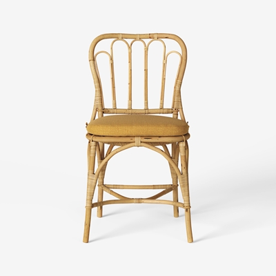 Chair Pad 1184 - Svenskt Tenn Online - Heavy Linen , Amber, Svenskt Tenn