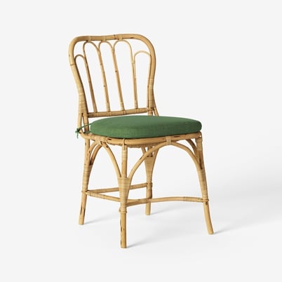 Chair Pad 1184 - Heavy Linen , Green | Svenskt Tenn
